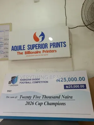 Event Dummy Cheque 2x4ft Printing, Giant Presentation Cheque 5mm Board