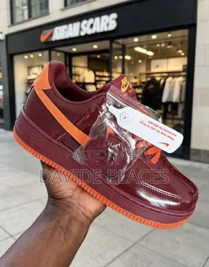 Quality Original Nike Airforce One Low Sneakers Bright/Red Ceramic
