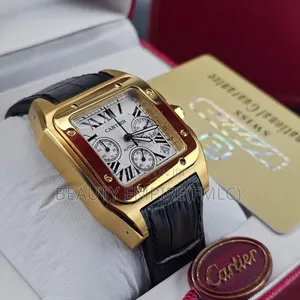 Cartier Santos Automatic Chronograph Men Wristwatch