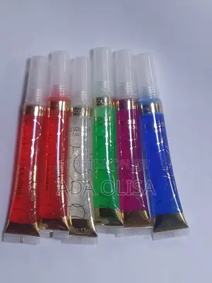 Clear Glitter Lip Gloss - High Shine Non-Sticky