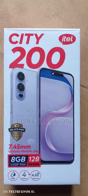New Itel City 200 128 GB Black