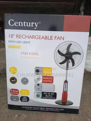 Century Rechargeable Fan 18 Inches