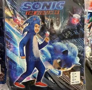 Sonic Hedgehog Constume for Children. (Available for All Ages)