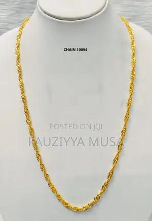 Elegant Gold Plated Chain Necklace