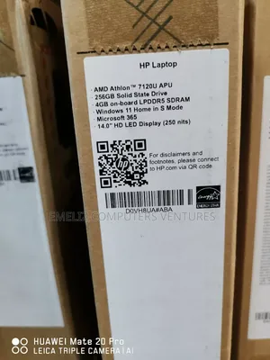 New Laptop HP 14S 4GB AMD SSD 256GB