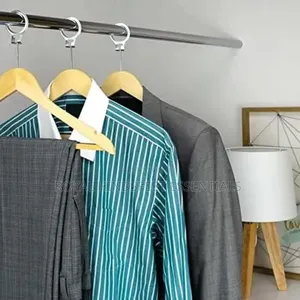 Anti-Theft Security Ring Wooden Clothes Hanger