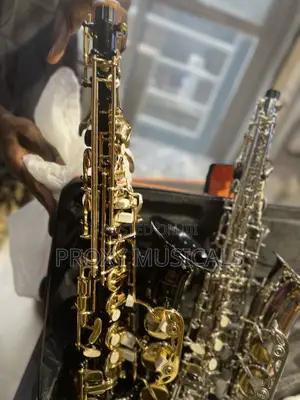 Professional Yamaha Gold Black Alto Saxophone