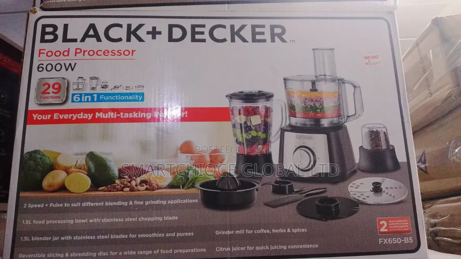 Black Decker Food Processor 600w