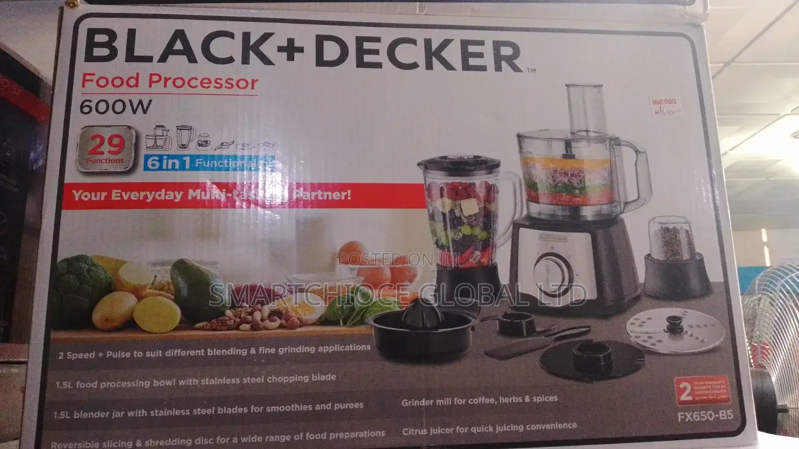 Black Decker Food Processor 600w
