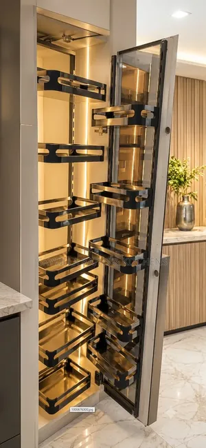 ​Modern Kitchen Storage Evolution: Multi-Tiered Soft-Close Pantry