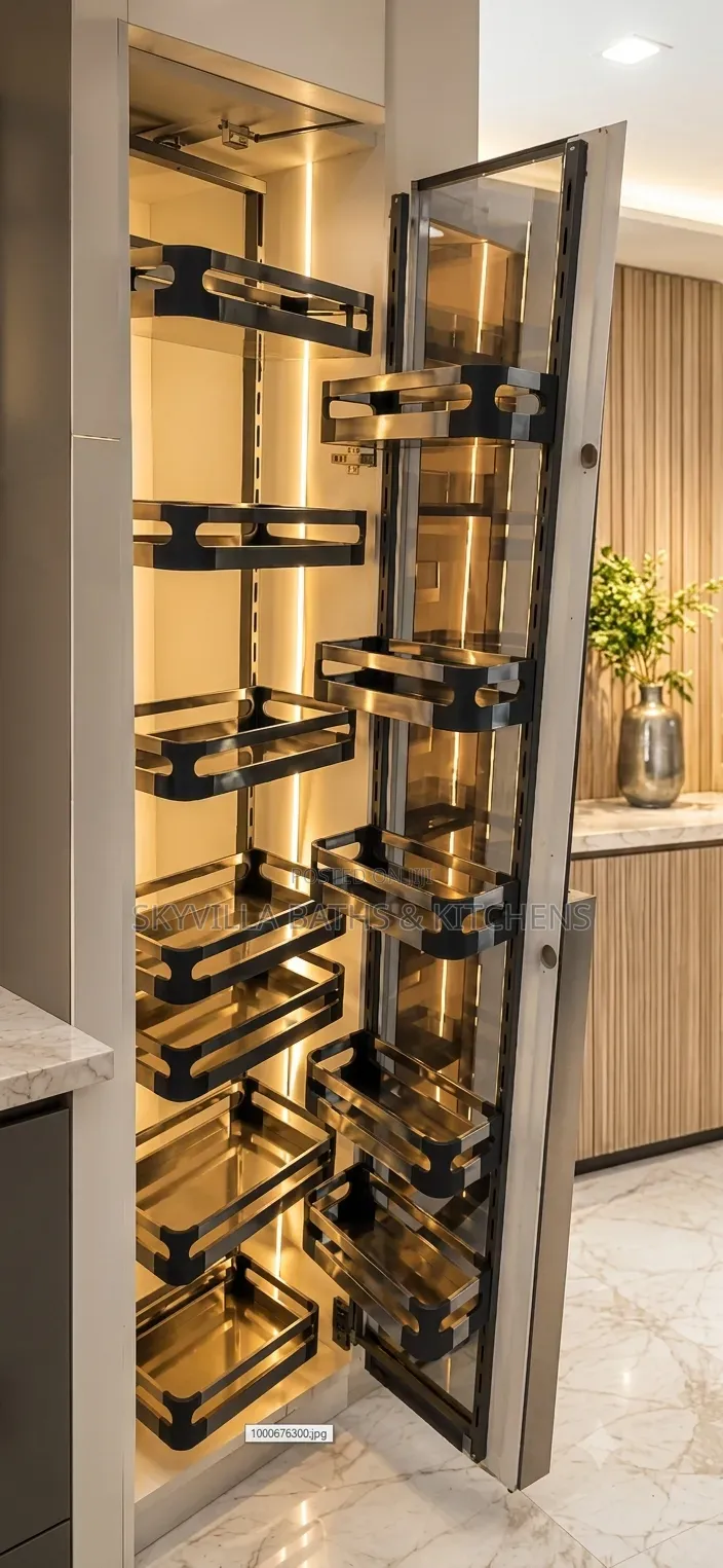 ​Modern Kitchen Storage Evolution: Multi-Tiered Soft-Close Pantry