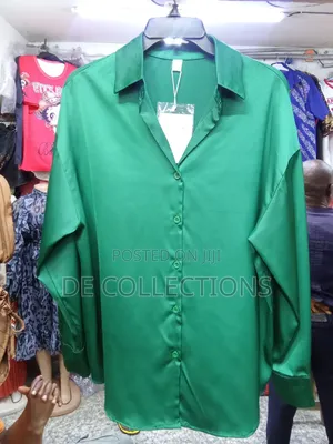 Plain Satin Shirt for Classic Ladies