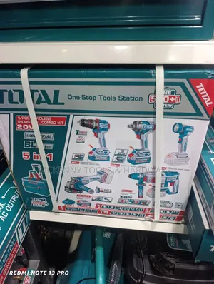 Total 20v 5-in-1 Brushless Cordless Industrial Combo Kit (Tckli20592)