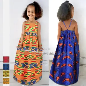 Backless African Long Maxi Dress