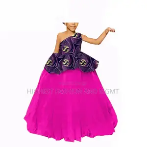 Ankara One Hand Ball Gown