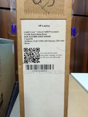 New Laptop HP 14S 8GB Intel Core Ultra 5 SSD 512GB