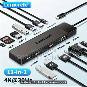 Lemorele 13-in-1 Usb-C Docking Station