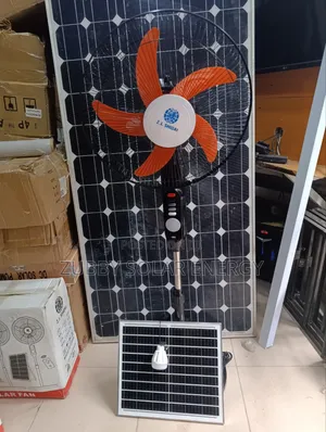 16inches Standing Solar Rechargeable Fan With 30w Solar Panel