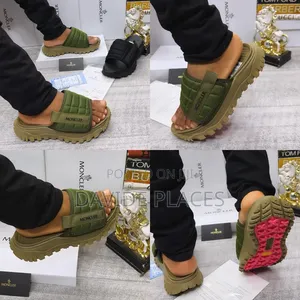 Quality Original Moncler '' Bass''trail Slide Green