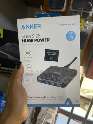 Brand New Anker Powerport Atom Iii Slim 65w Four-Port Desktop Charger