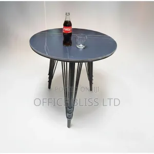Marble Top Side Stools ( 50cm X 50cm) Black
