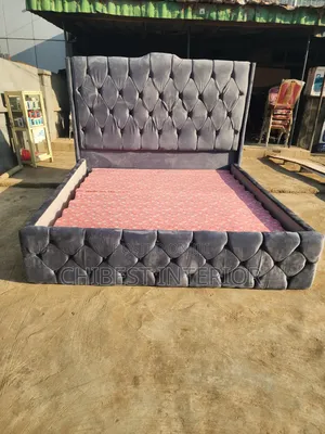 Luxury Grey 6by6 Bed Frame