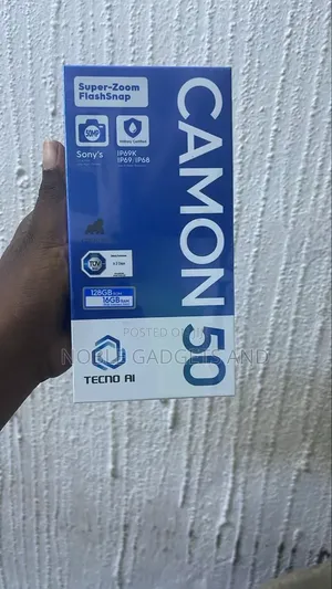 New Tecno Camon 50 256 GB Black