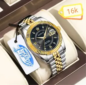 Men Silver Chain Watch
