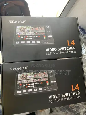 Feelworld L4 Multi Camera Video Switcher 5 Channels Sdi/Hdmi