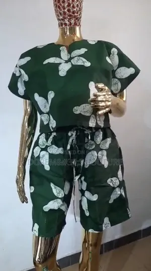 Green Ankara Knicker and Matching Top