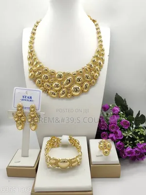 Golden Handmade Women's Jewelry Set