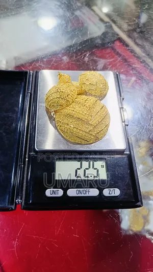 22karat Puer Gold Earrings and Pendant