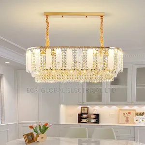 Luxury Rectangular Glass Feather Chandelier.