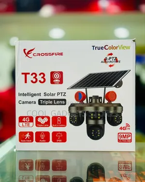 Crossfire T33 (V380) Intellegent Solar PTZ
Camerz Tripple Lens