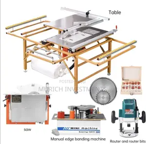 5-in-1 Precision MDF Panel Saw With Sliding Table for Woodworking
