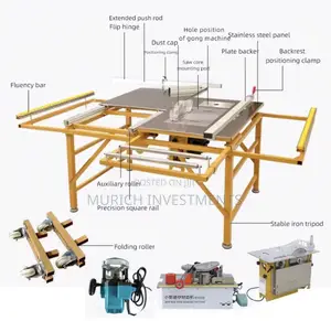 Industrial 5-in-1 Sliding Table Panel Saw – Wood Cutting Machine