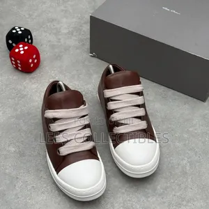 Brown Color Rick Owens Puff Sneakers