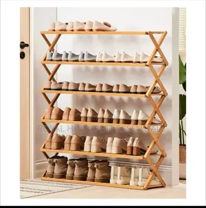 Bamboo Folding Shoe Rack