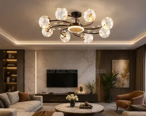 Nordic Glass Chandelier Light Led