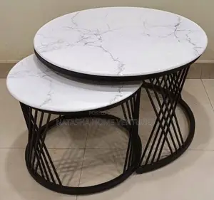 Round Marble Nesting Coffee Tables