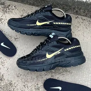 Nike Initiator Triple Black Yellow Swoosh—Accents Yellow