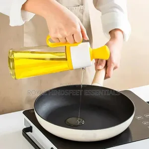 630ml Multipurpose Oil Dispenser, Sprayer Bottle With Silicone Brush