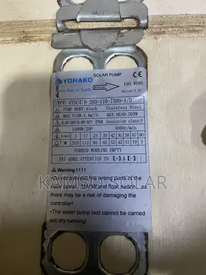 2hp Ac/Dc Yohako Submersible Pump