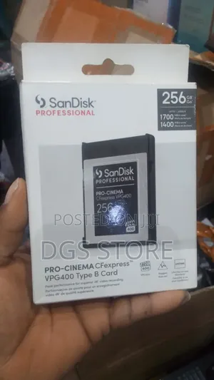 Sandisk Professional Pro Cinema Cfexpress VPG 400 Type B Card 256gb