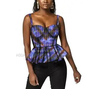 Sleeveless Corset Print Dress