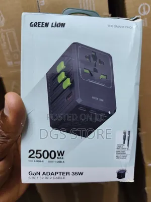 Green Lion 2500w Max Gan Adapter 35w 6in1 /2in2 Cable