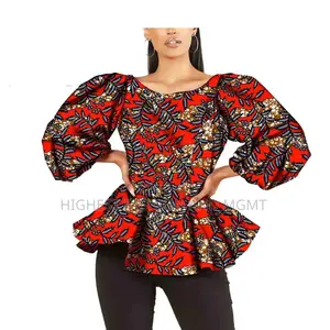 Puff Sleeve Ankara Top