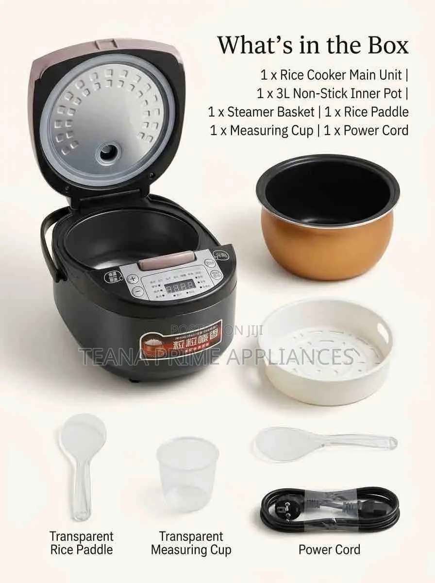Multifunctional Timer Rice Cooker 3l
