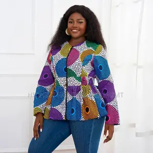 Ankara Print Zip Jacket