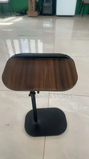 Adjustable Tilting Laptop Table - Knight Black/Walnut Finish